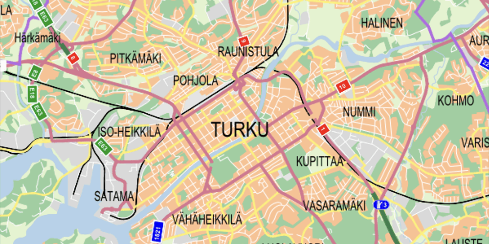 Turku kartta